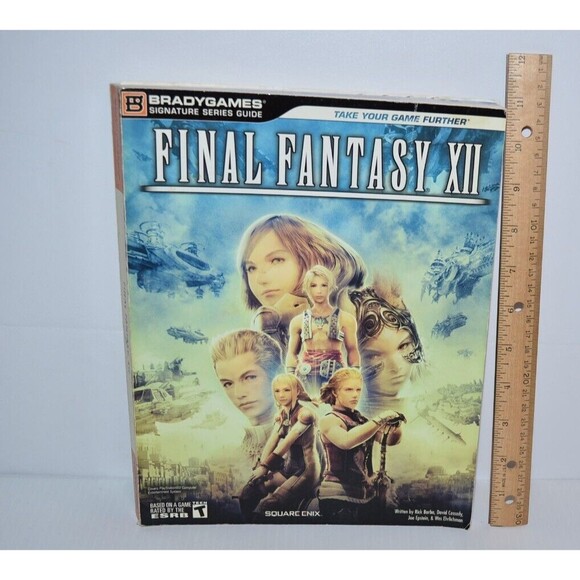 Final Fantasy XII 12 Official Brady Games Strategy Guide Book w/ poster RPG - Picture 2 of 7